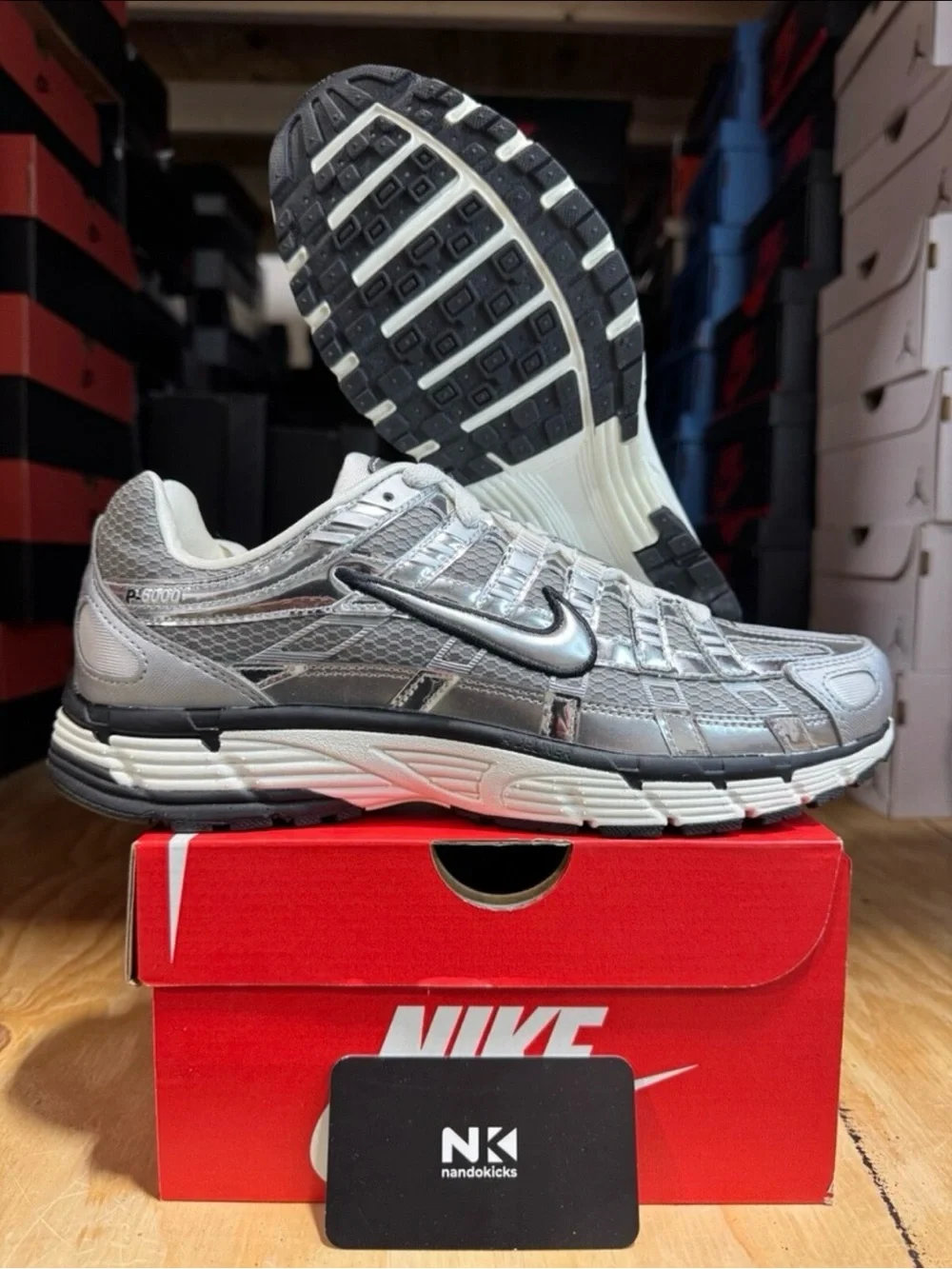 Nike P-6000 Metallic Silver